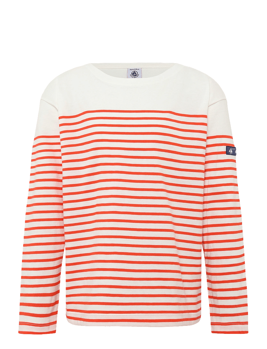 Petit Bateau - SF MARINIERES - langärmelig - marshmallow/spicy - 0