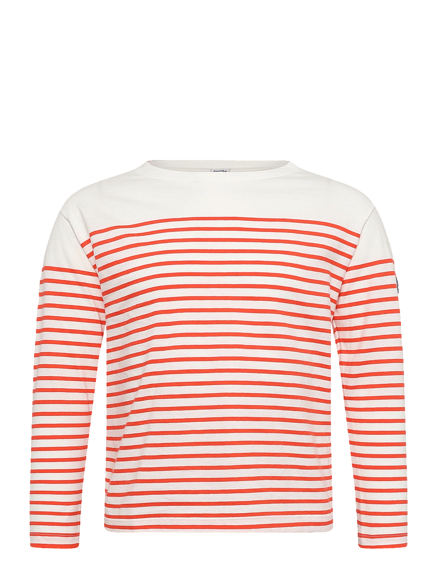 Petit Bateau - SF MARINIERES - pikkade varrukatega t-särgid - marshmallow/spicy - 0