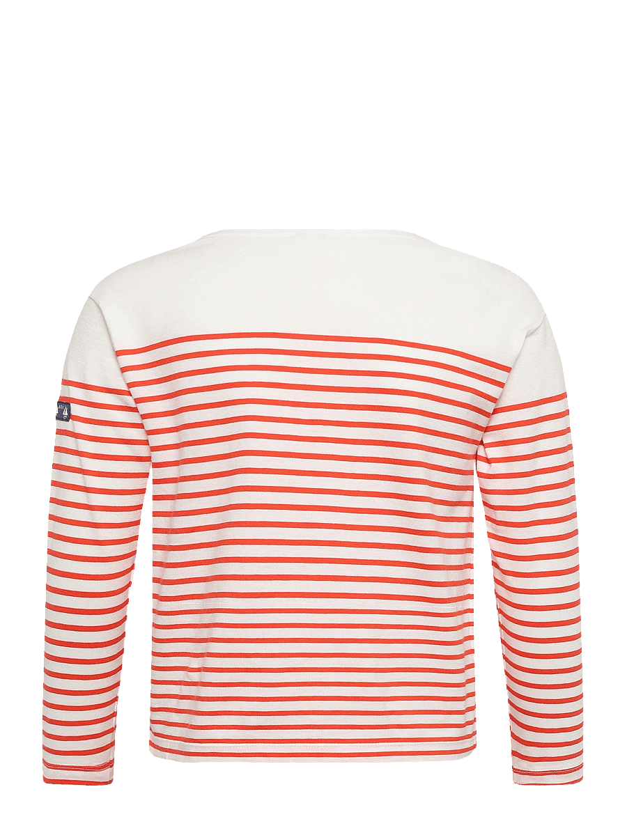 Petit Bateau - SF MARINIERES - pikkade varrukatega t-särgid - marshmallow/spicy - 1