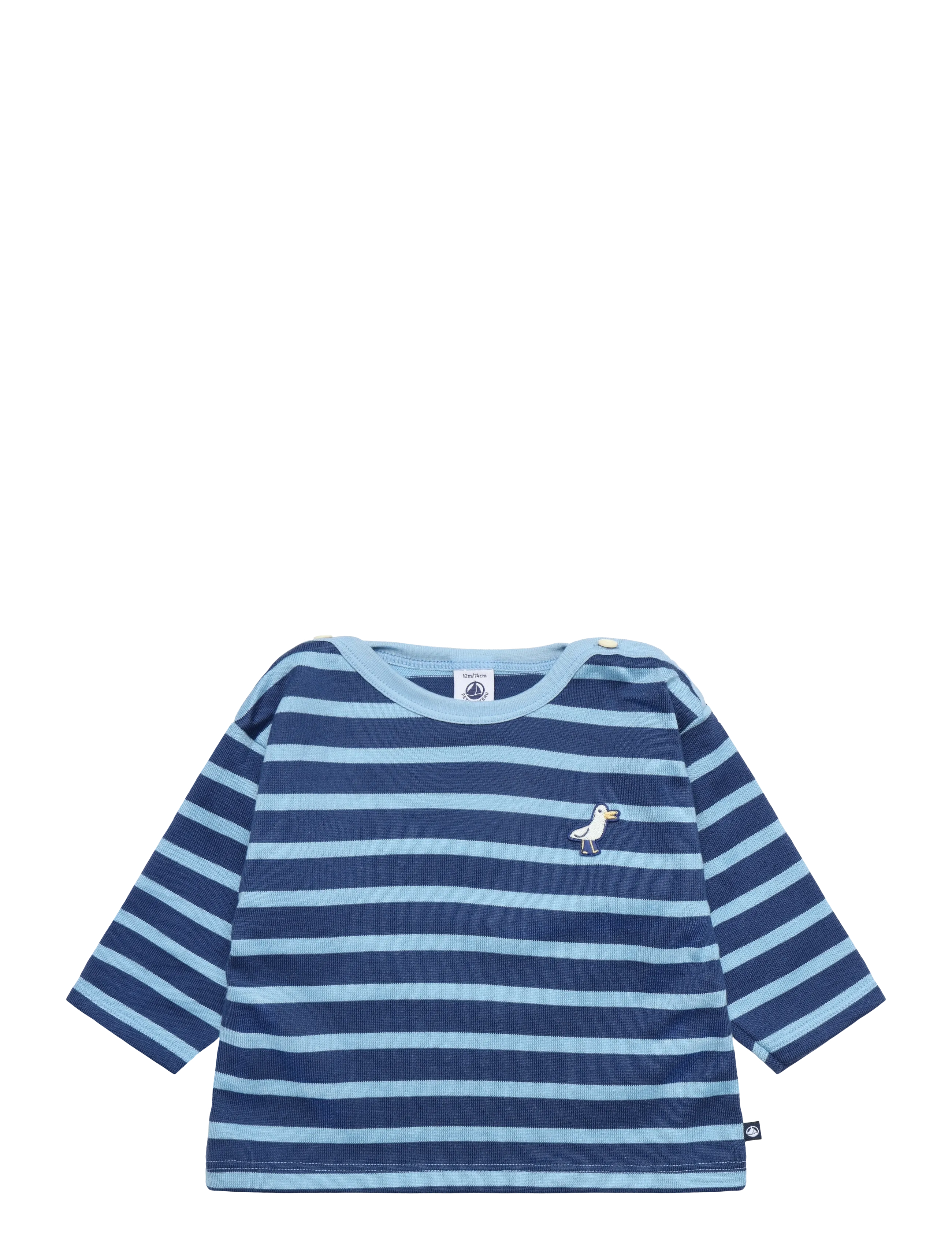 Petit Bateau Sf Marinieres, 86, Blue, T-Shirts > Langærmede T-shirts, Børn