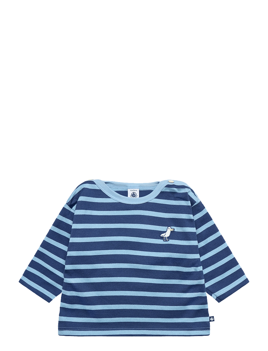 Petit Bateau - SF MARINIERES - pikkade varrukatega t-särgid - crepuscule/flo - 0