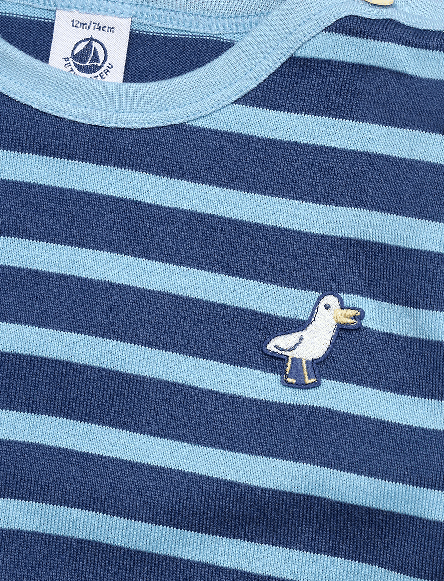 Petit Bateau - SF MARINIERES - pikkade varrukatega t-särgid - crepuscule/flo - 2