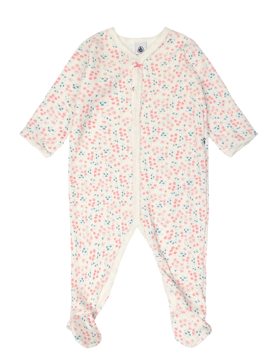 Petit Bateau - SF DORS BIEN Y - schlafoveralls - marshmallow/multico - 0