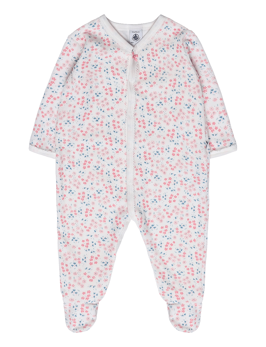 Petit Bateau - SF DORS BIEN Y - schlafoveralls - marshmallow/multico - 0