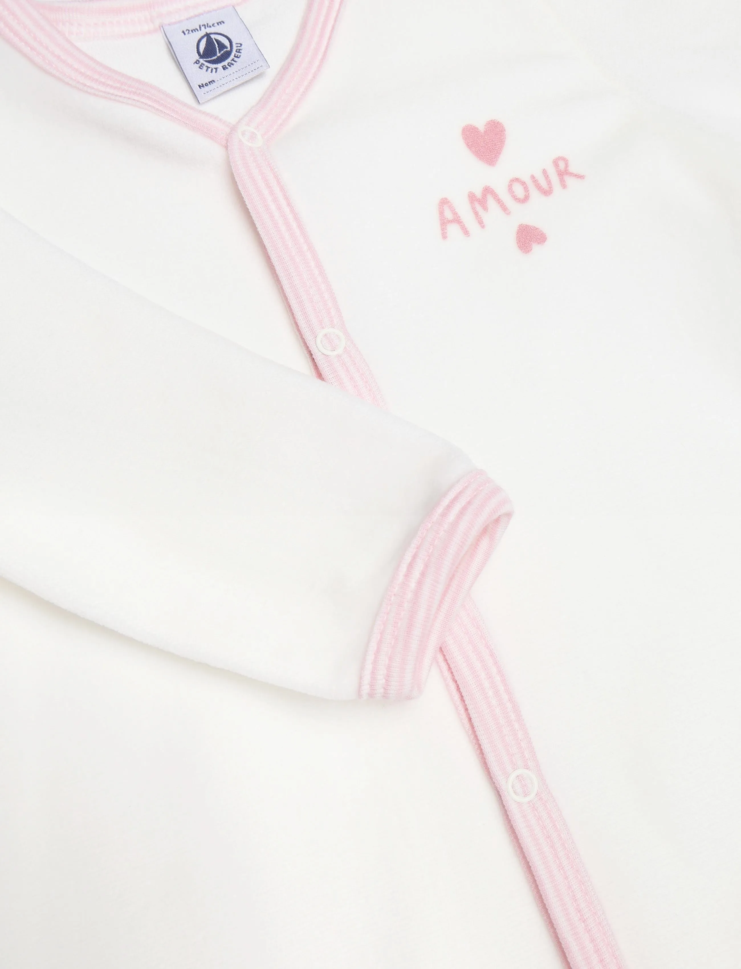 Petit Bateau - SF DORS BIEN Y - pidžaama-kombinesoonid - marshmallow - 2