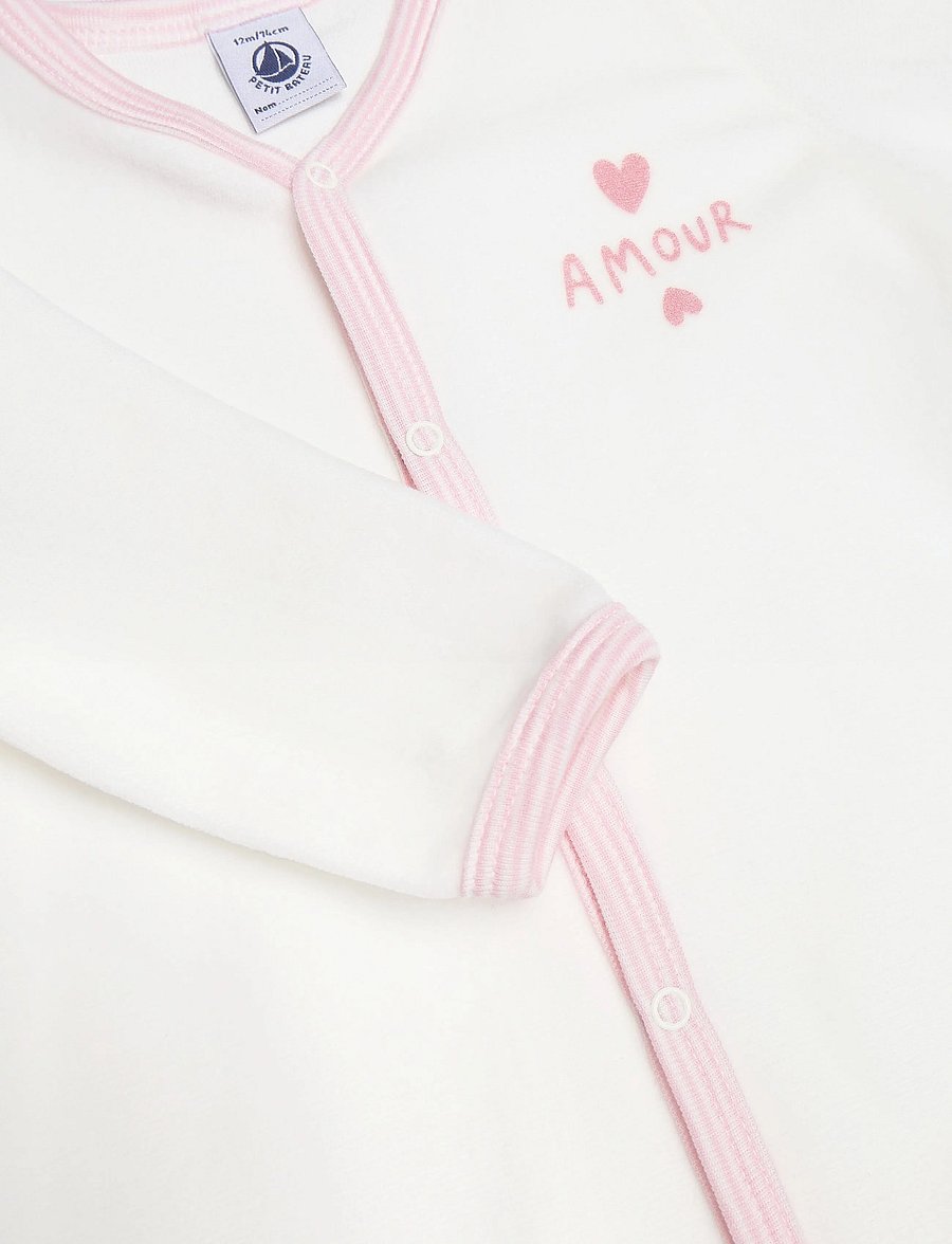 Petit Bateau - SF DORS BIEN Y - pidžaama-kombinesoonid - marshmallow - 2