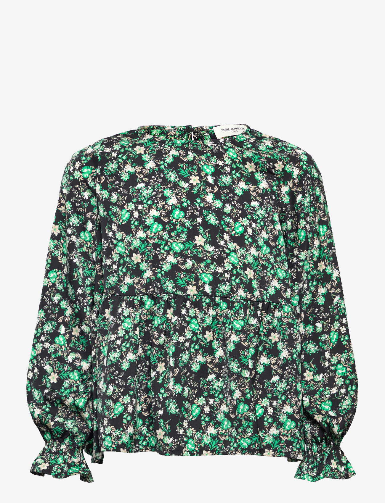 Sofie Schnoor Baby and Kids - Shirt - julegaver til børnene - flower green - 0