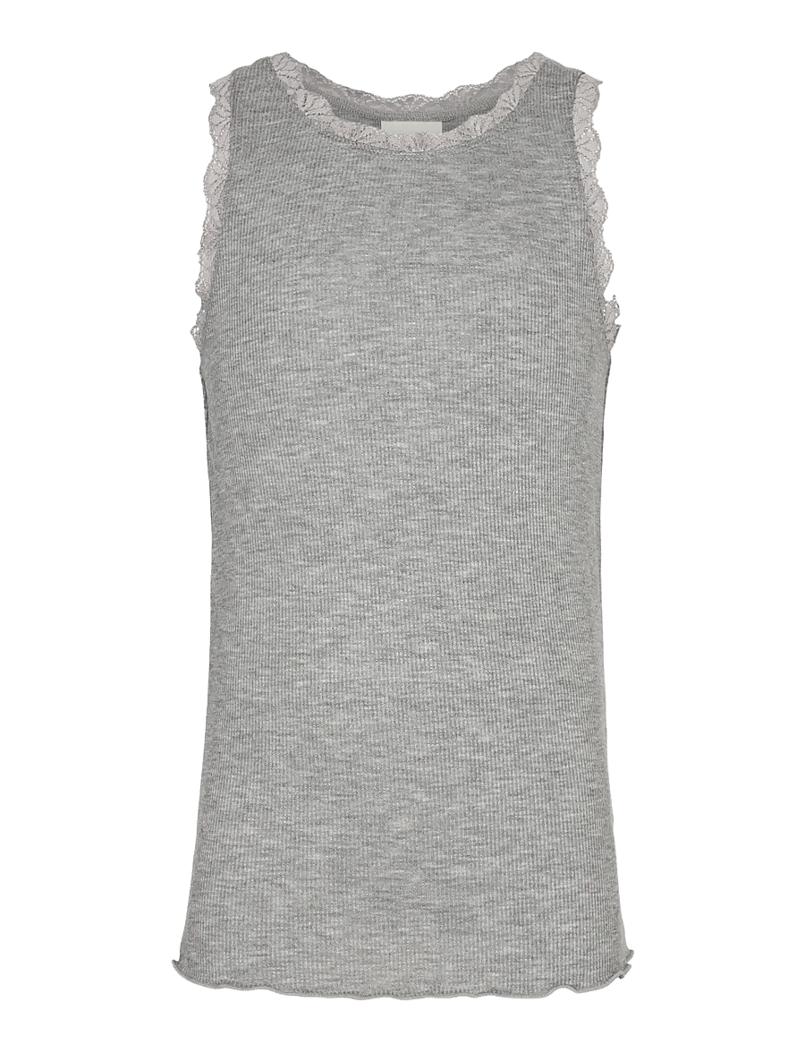 Sofie Schnoor Baby and Kids - Top - tanktops - grey melange - 0