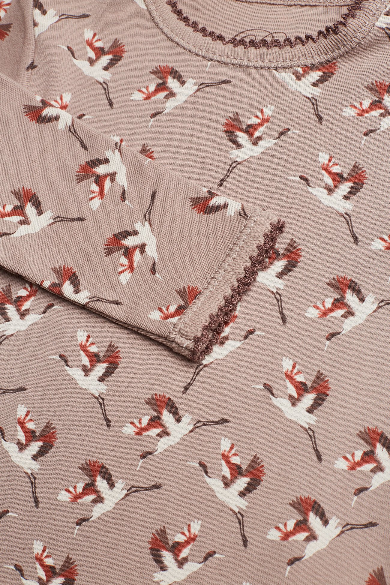 Petit by Sofie Schnoor - Body long sleeve - crane print - 2