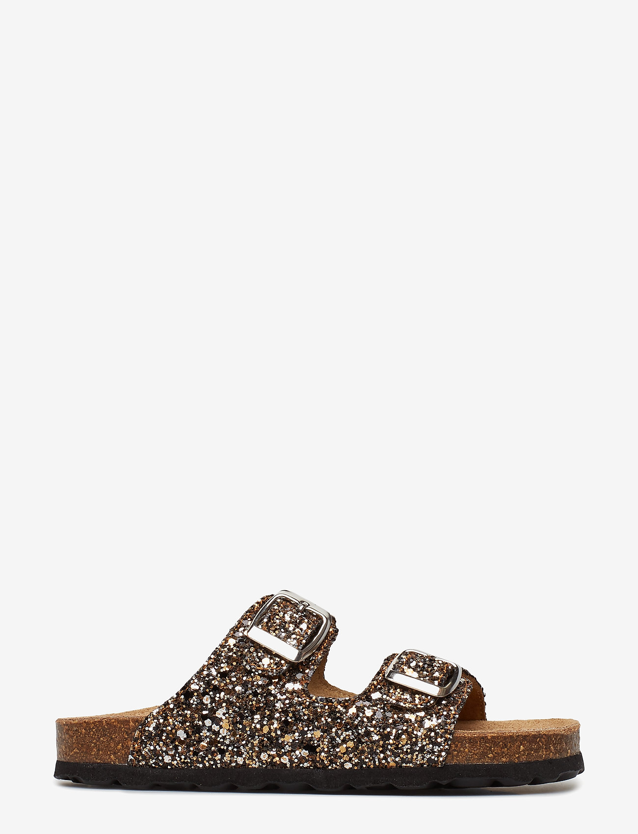 Petit by Sofie Schnoor - Sandal, glitter 2 straps - black gold - 1