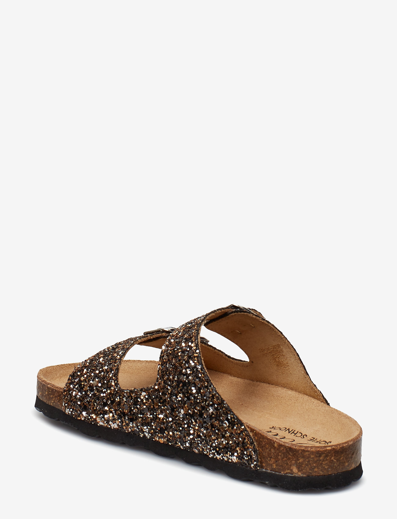 Petit by Sofie Schnoor - Sandal, glitter 2 straps - black gold - 2