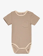 Sofie Schnoor Baby and Kids - Bodystocking - short-sleeved bodies - dark sand - 0