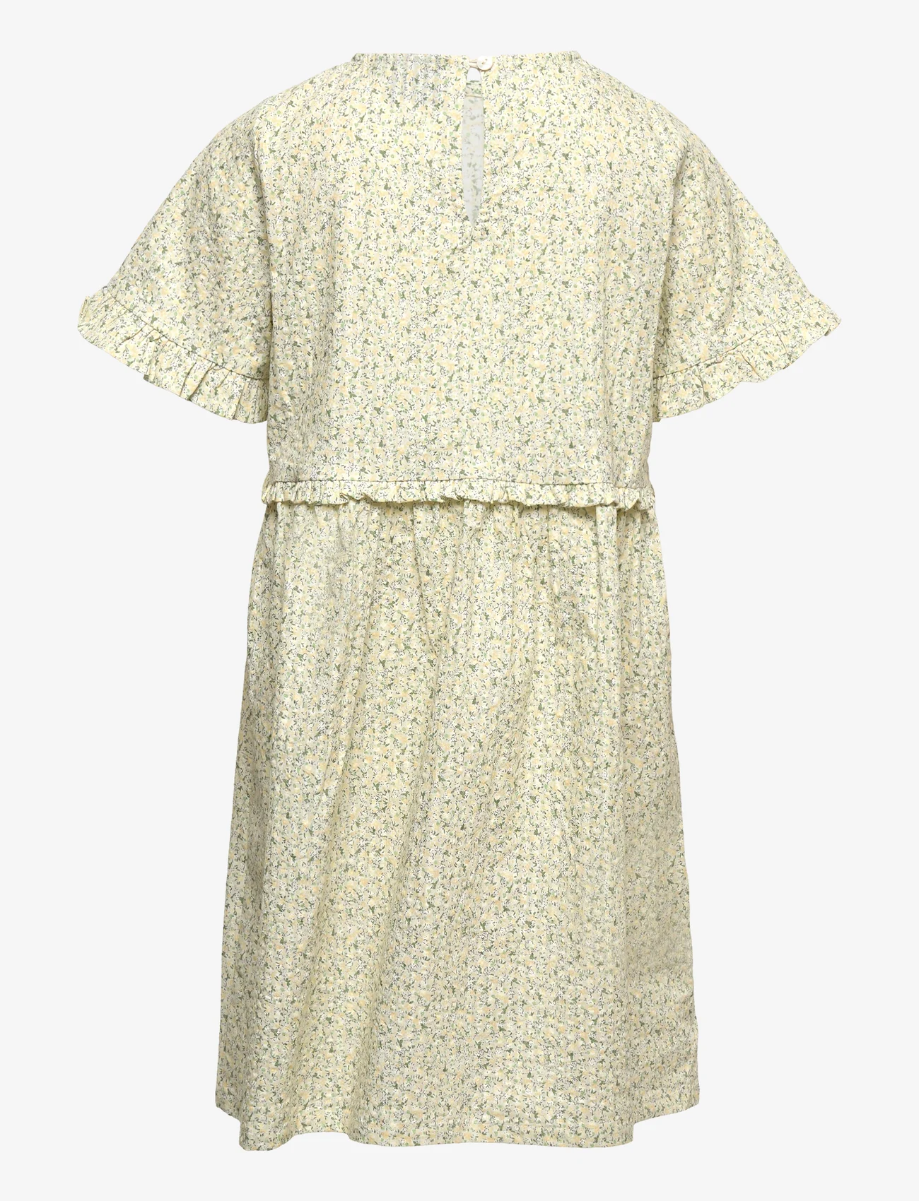 Sofie Schnoor Baby and Kids - Dress - short-sleeved casual dresses - yellow flower - 1