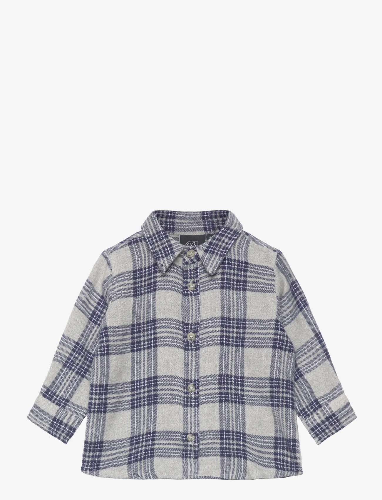 Sofie Schnoor Baby and Kids - Shirt - long-sleeved shirts - grey check - 0