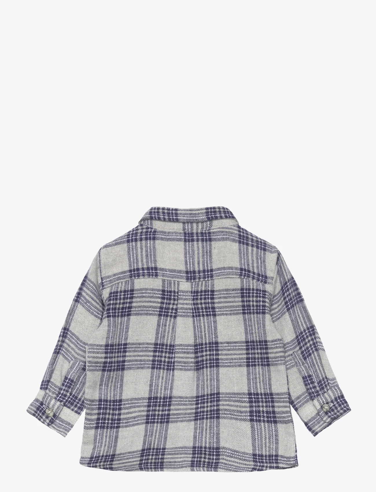 Sofie Schnoor Baby and Kids - Shirt - long-sleeved shirts - grey check - 1