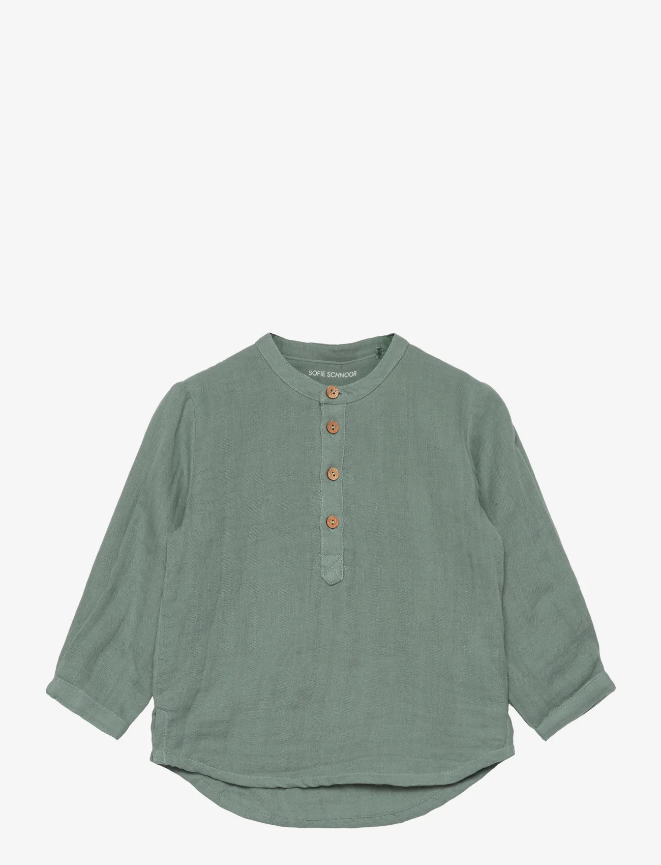 Sofie Schnoor Baby and Kids - Shirt - langermede skjorter - soft sage green - 0