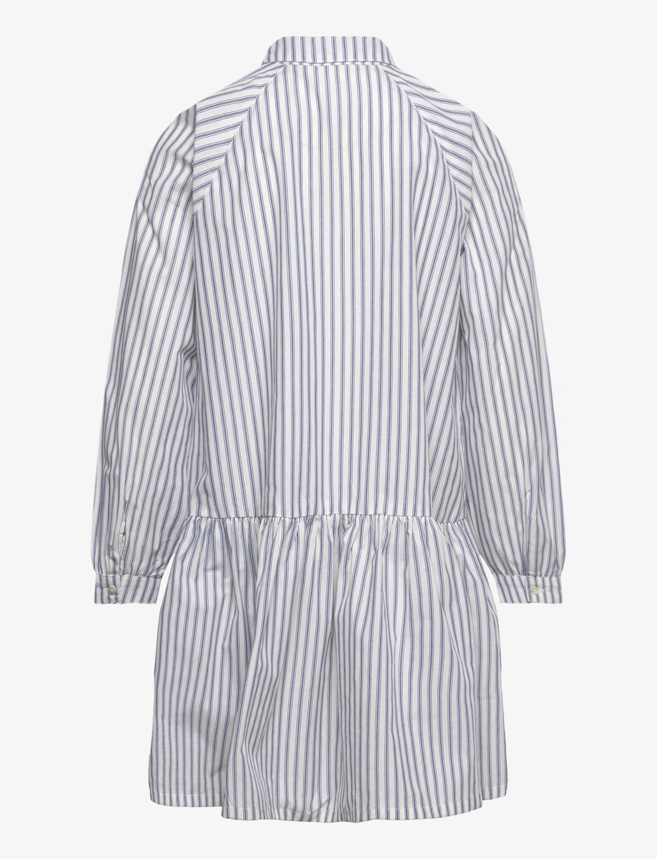 Sofie Schnoor Baby and Kids - Dress - long-sleeved casual dresses - blue striped - 1