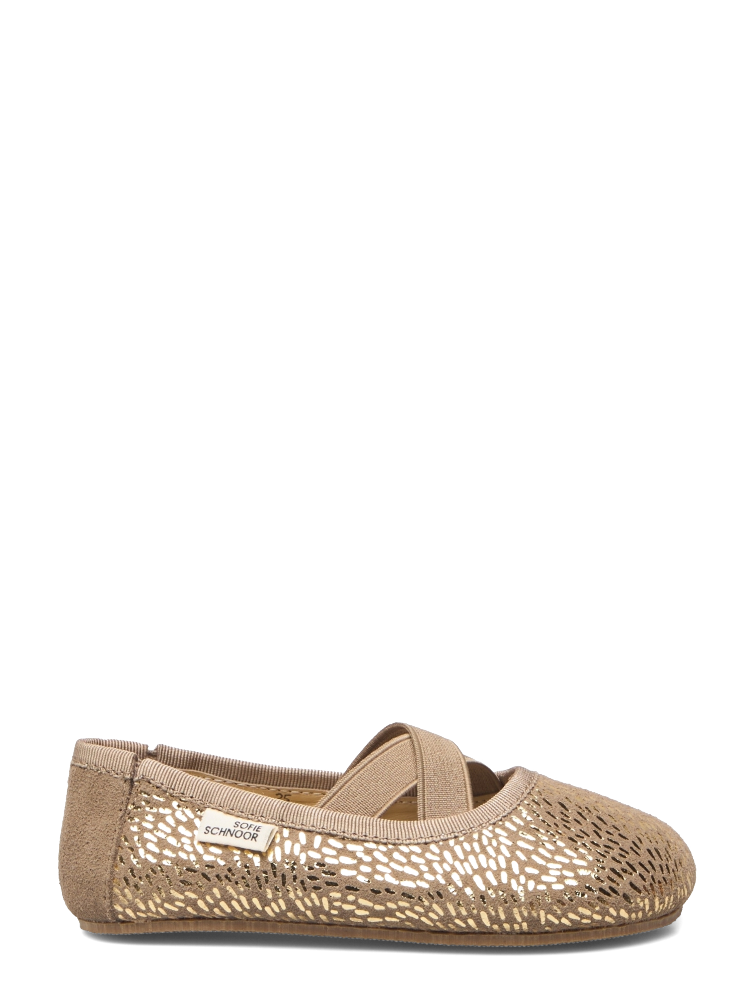 Sofie Schnoor Baby and Kids - Shoe indoor - beige with gold - 1