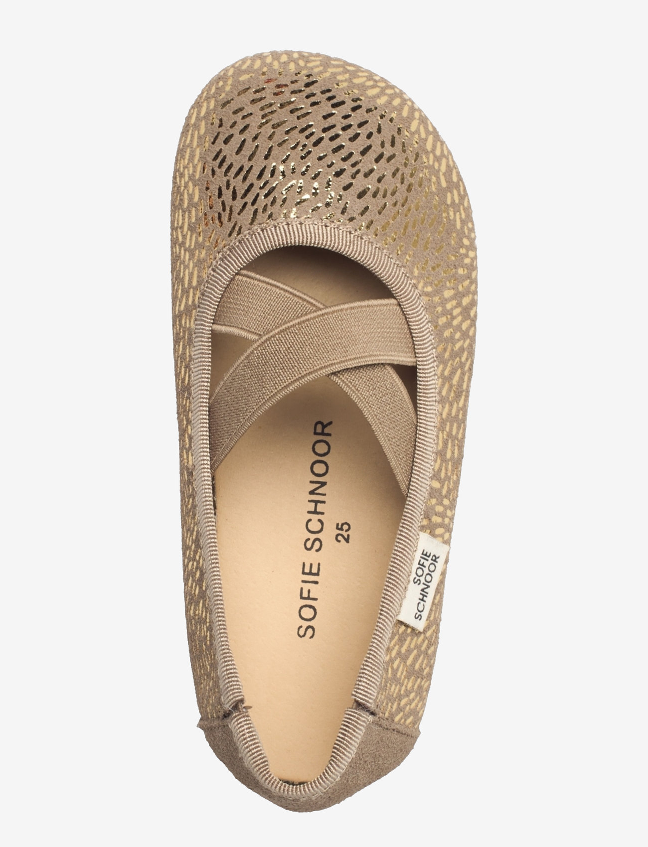 Sofie Schnoor Baby and Kids - Shoe indoor - beige with gold - 3