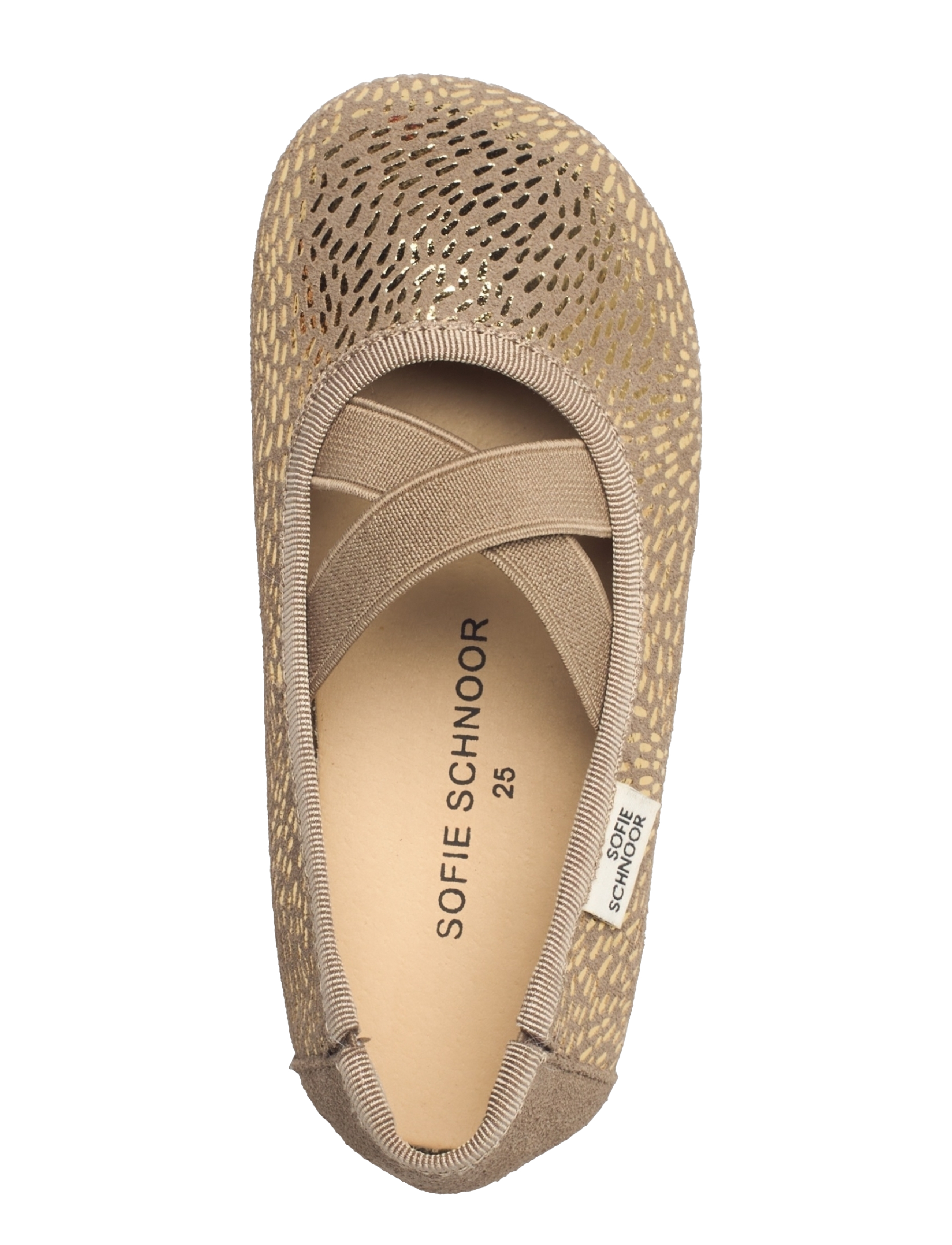 Sofie Schnoor Baby and Kids - Shoe indoor - beige with gold - 3