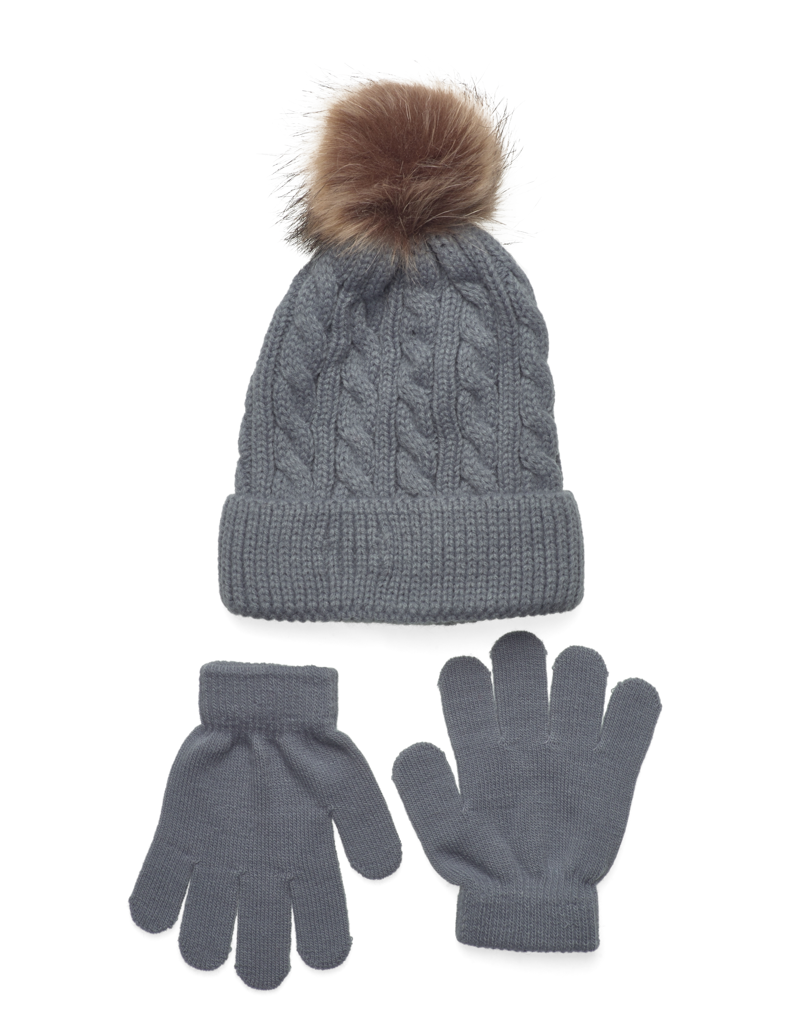Sofie Schnoor Baby and Kids Beanie and Gloves Set - Accessoires - GREY MEL / grey