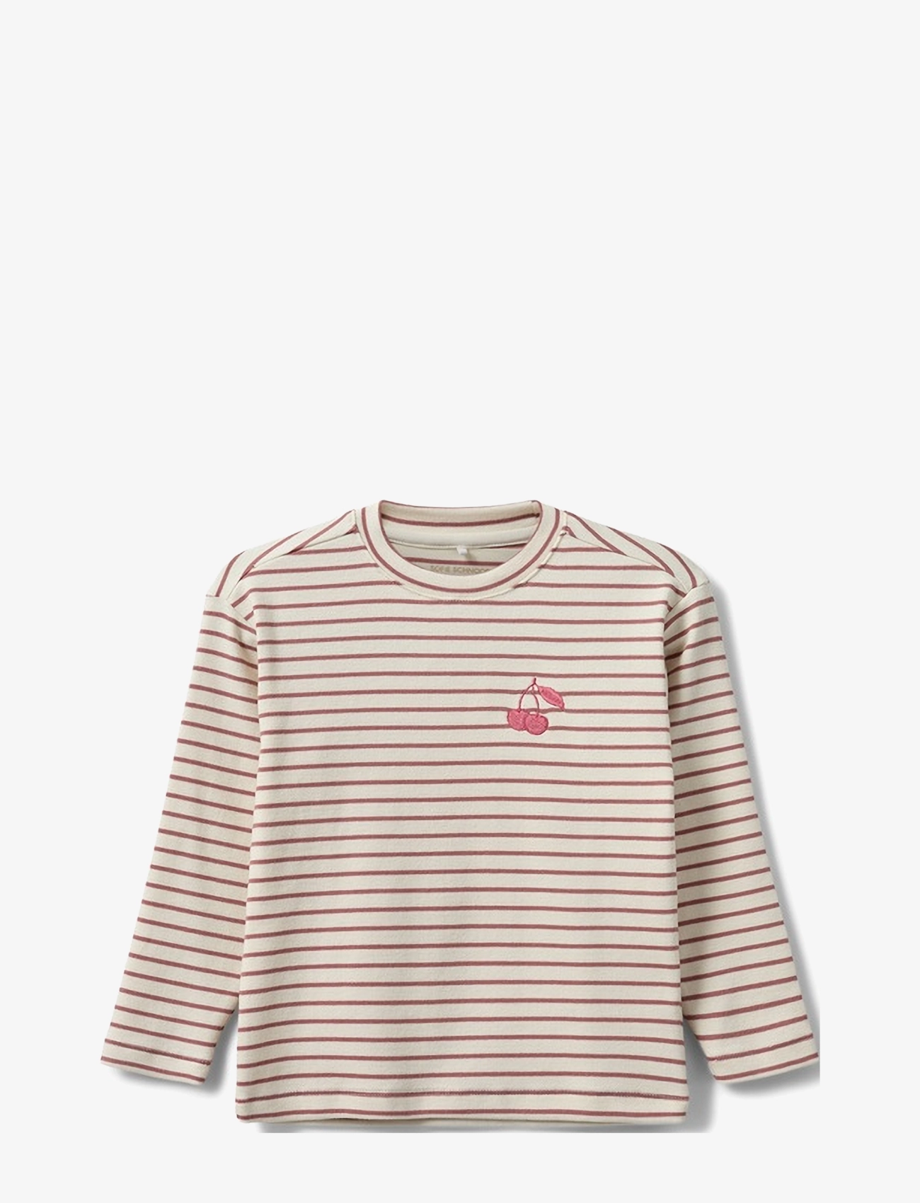 PERNILLASK T-SHIRT LONG SLEEVE - OFF WHITE STRIPED