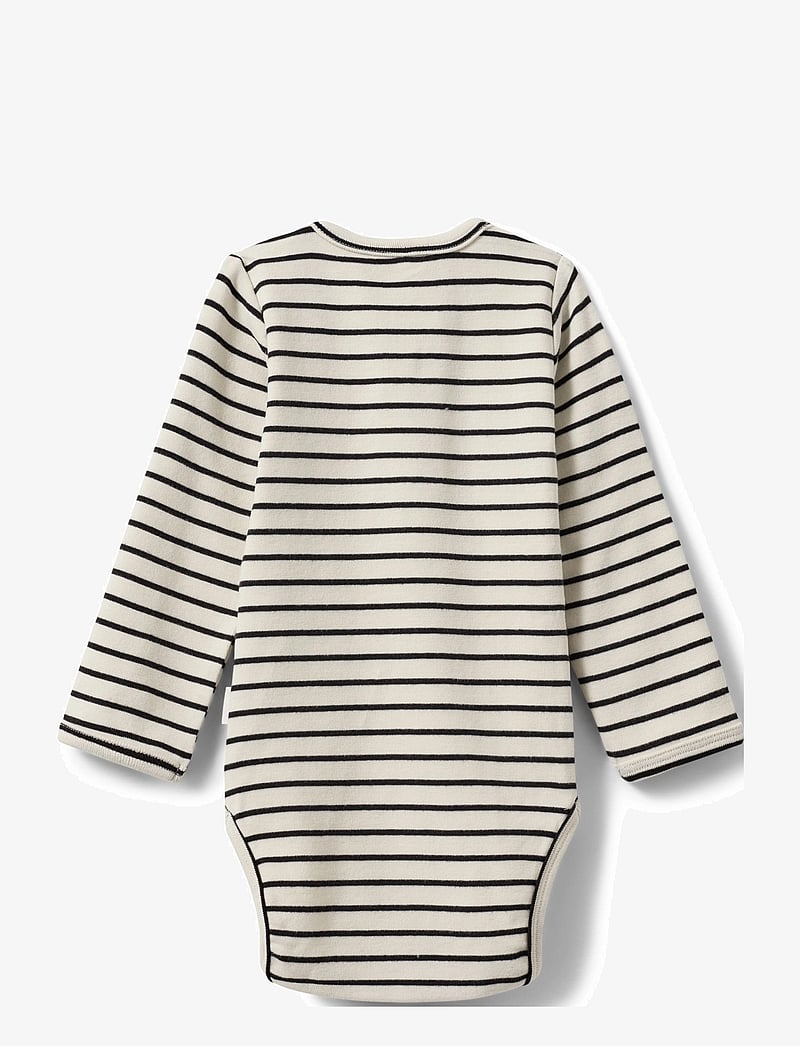 Sofie Schnoor Baby and Kids - SAMUELSB BODYSTOCKING - pikkade varrukatega bodid - black striped - 1