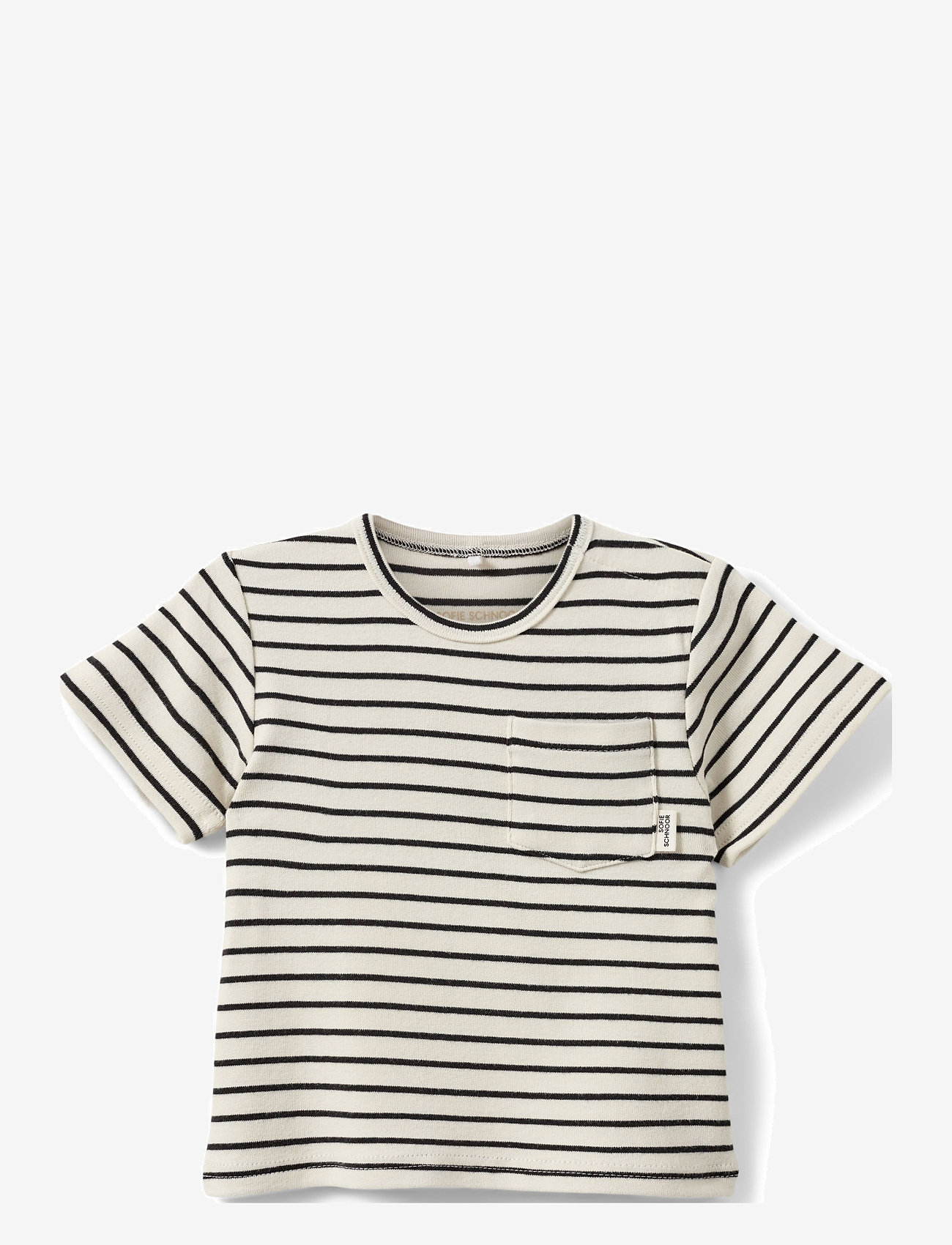 Sofie Schnoor Baby and Kids - LAKESB T-SHIRT - efterårstøj - black striped - 0