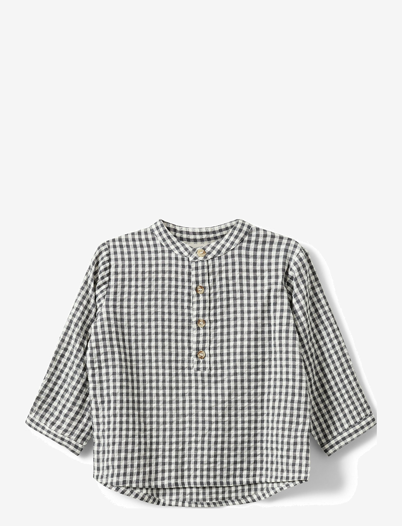 Sofie Schnoor Baby and Kids - PRESTONSB SHIRT - pikkade varrukatega särgid - grey check - 0
