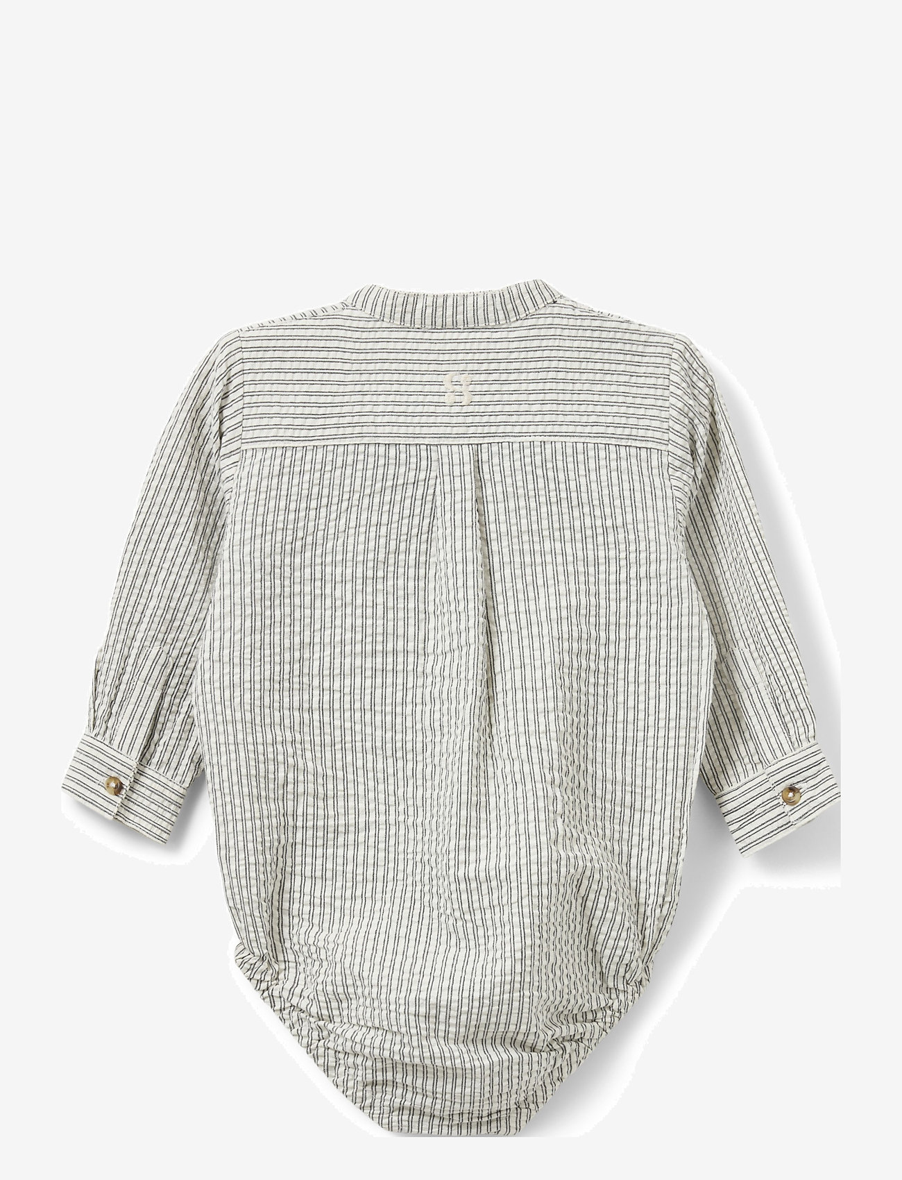 Sofie Schnoor Baby and Kids - MARIOSB BODYSTOCKING - julegaver til børnene - white black striped - 1