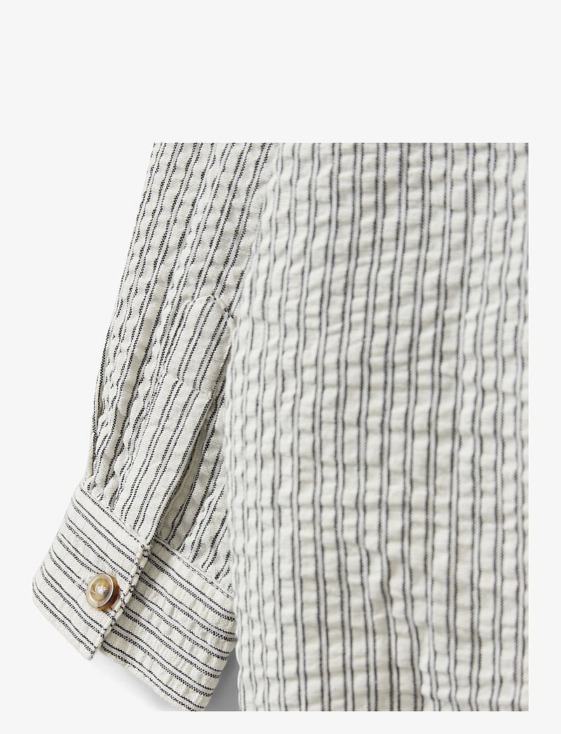 Sofie Schnoor Baby and Kids - MARIOSB BODYSTOCKING - pikkade varrukatega bodid - white black striped - 2