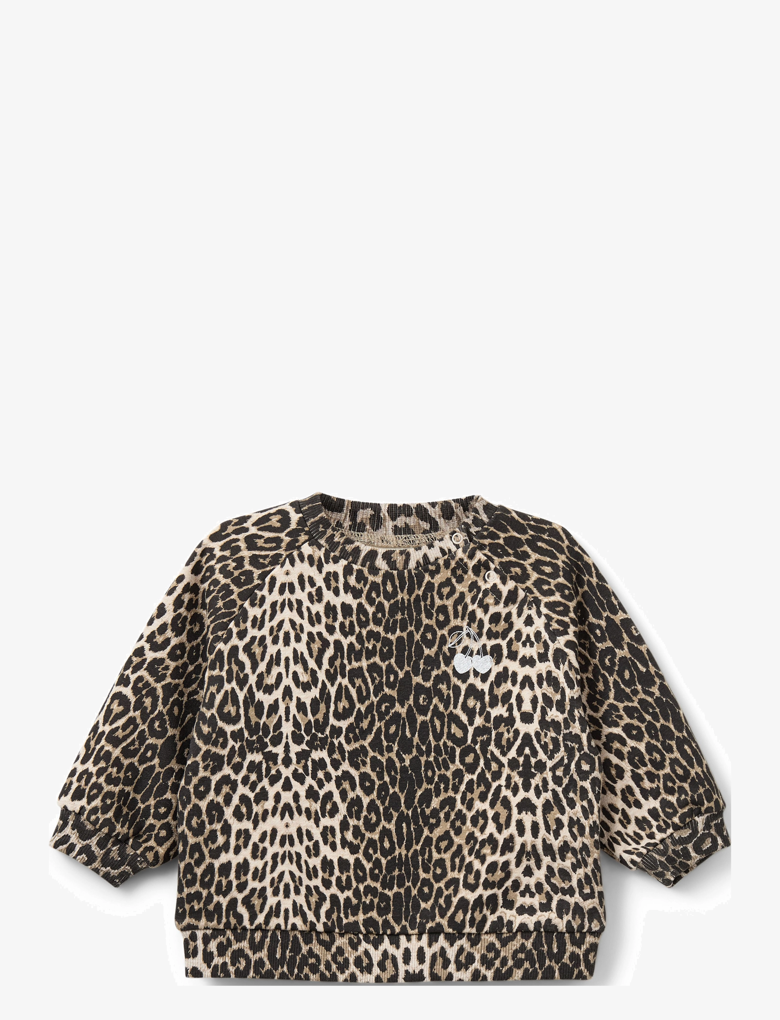 ELISSB RAGLAN SWEATSHIRT - LIGHT BROWN LEOPARD