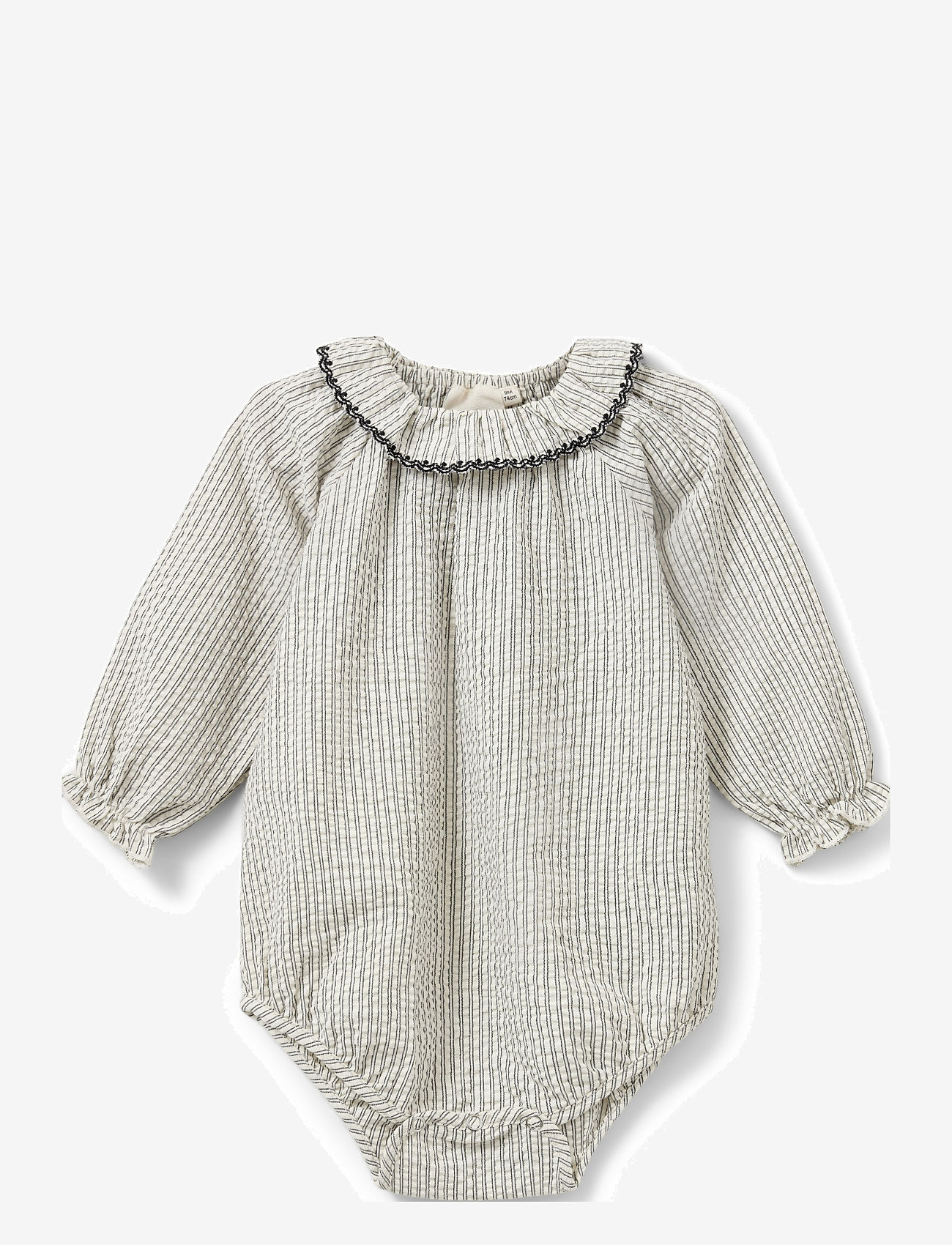 Sofie Schnoor Baby and Kids - DEVISB BODYSTOCKING - black thin stripe - 0