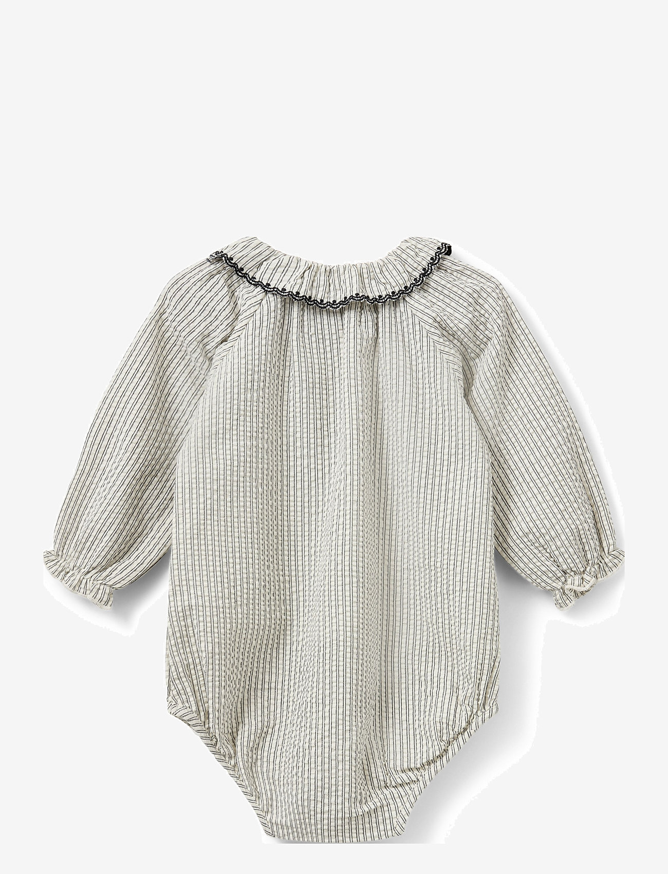 Sofie Schnoor Baby and Kids - DEVISB BODYSTOCKING - black thin stripe - 1
