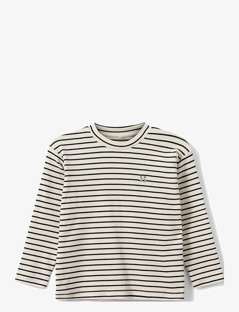 Sofie Schnoor Baby and Kids - SETHSK T-SHIRT LONG SLEEVE - langärmelig - black striped - 0