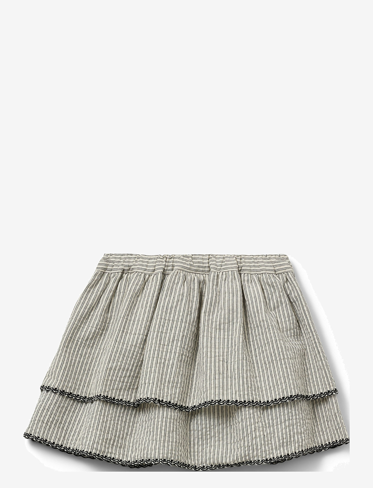 Sofie Schnoor Baby and Kids - SIGGYSK SKIRT - kurze röcke - black thin stripe - 1