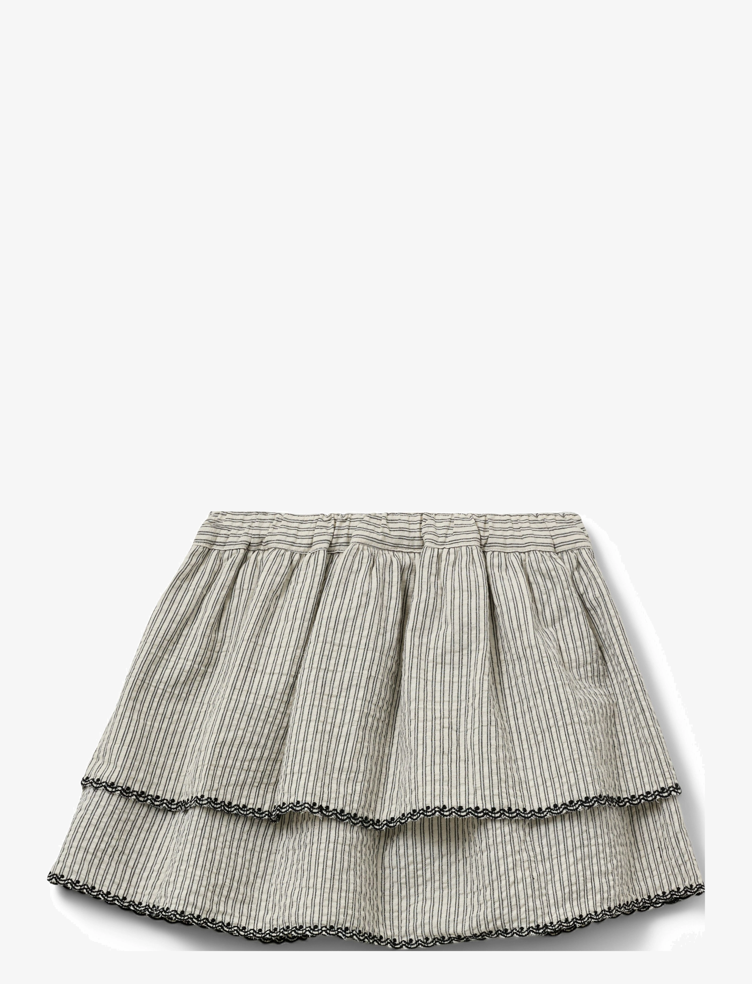 Sofie Schnoor Baby and Kids - SIGGYSK SKIRT - black thin stripe - 1