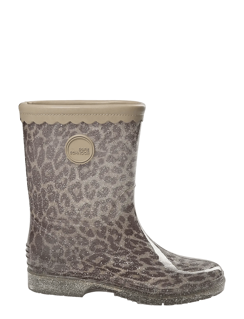 Sofie Schnoor Baby and Kids - NILLESK LEO RUBBERBOOT w/o lining - ungefütterte gummistiefel - aop beige leopard - 0