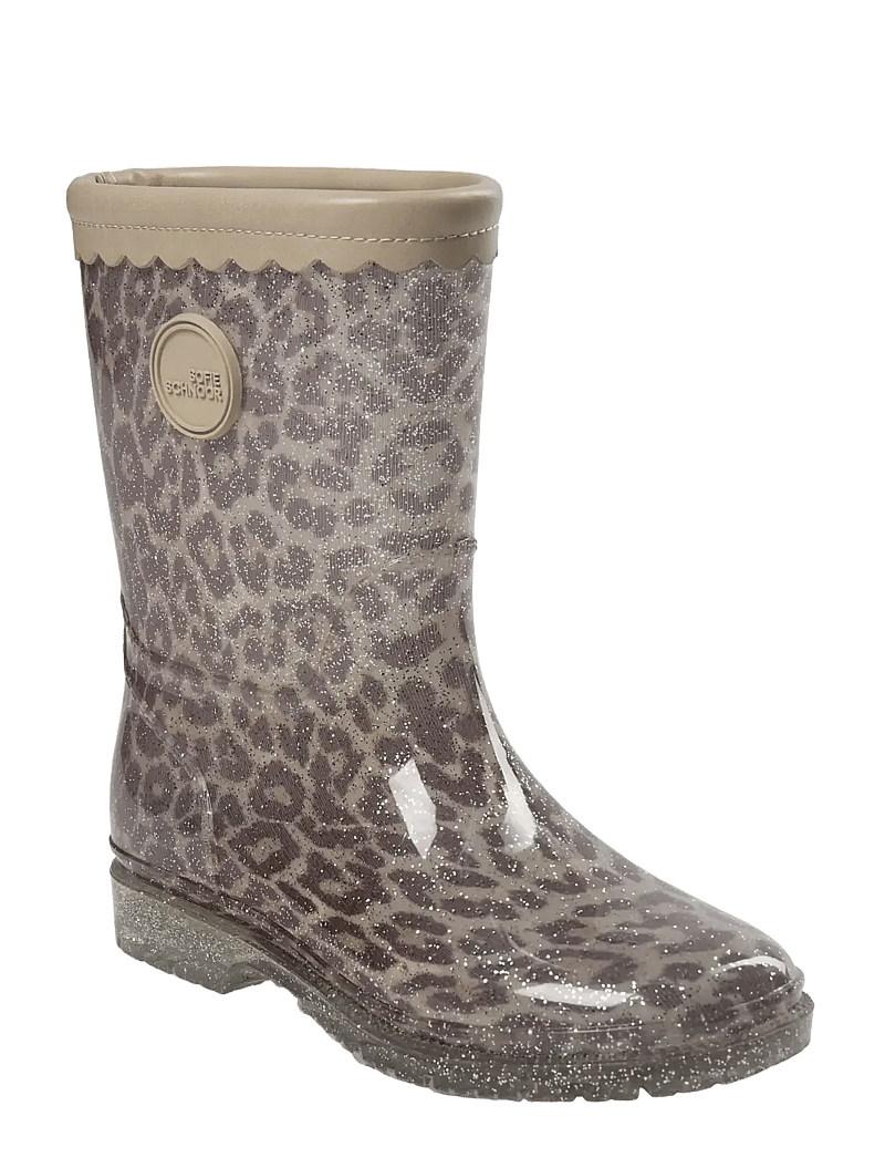 Sofie Schnoor Baby and Kids - NILLESK LEO RUBBERBOOT w/o lining - ungefütterte gummistiefel - aop beige leopard - 1