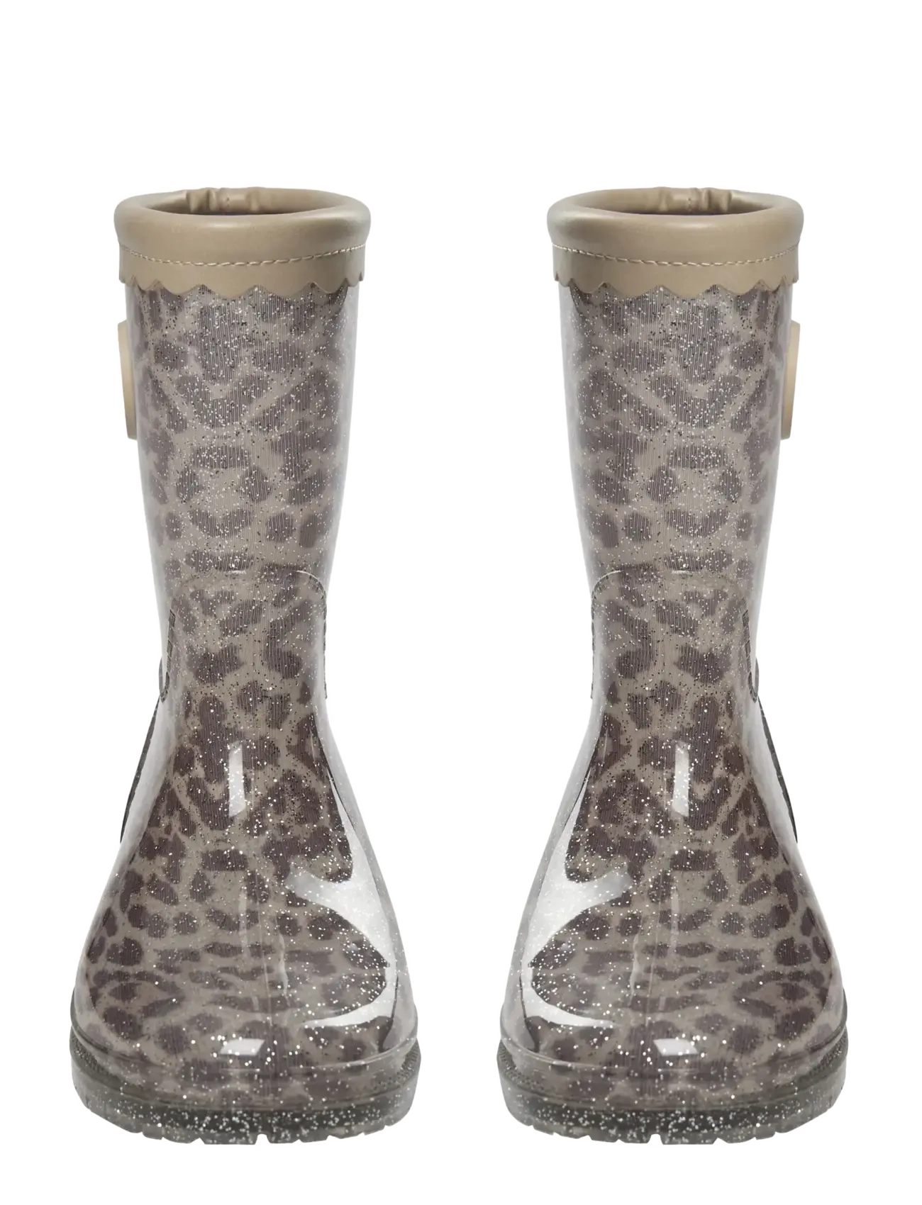 Sofie Schnoor Baby and Kids - NILLESK LEO RUBBERBOOT w/o lining - ofodrade gummistövlar - aop beige leopard - 2