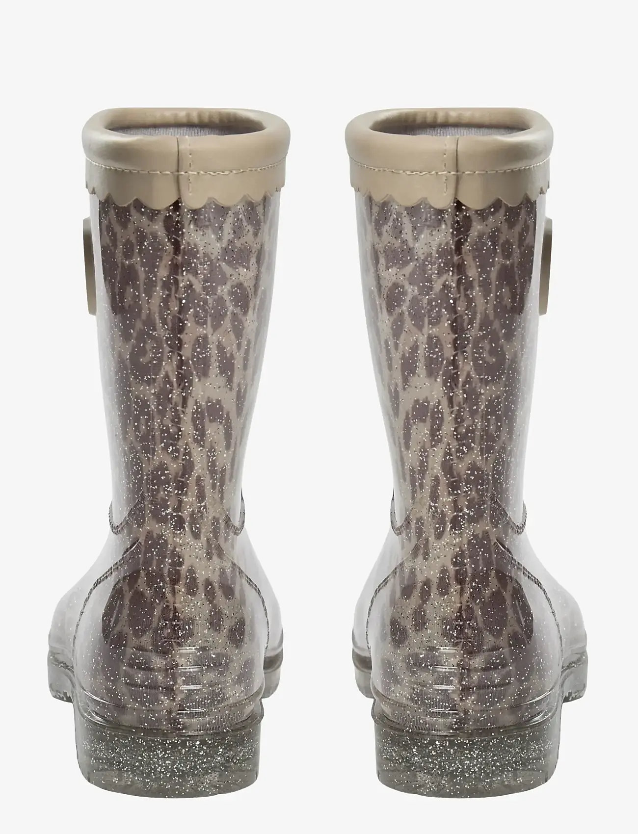 Sofie Schnoor Baby and Kids - NILLESK LEO RUBBERBOOT w/o lining - unlined rubberboots - aop beige leopard - 3