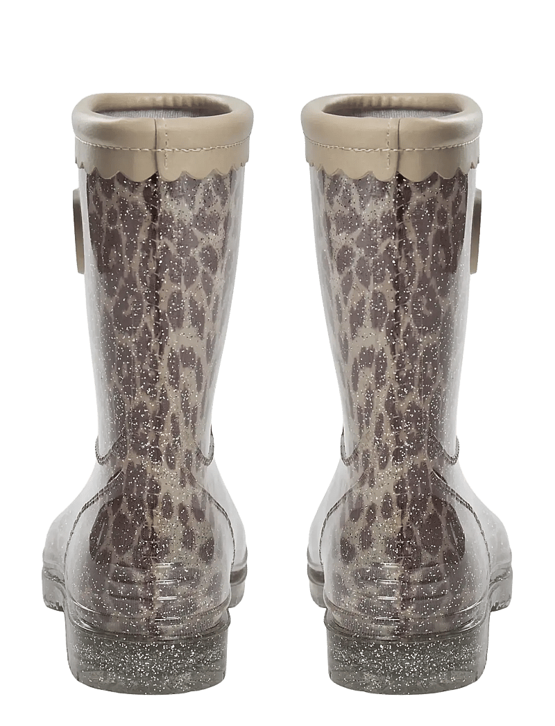 Sofie Schnoor Baby and Kids - NILLESK LEO RUBBERBOOT w/o lining - ungefütterte gummistiefel - aop beige leopard - 3