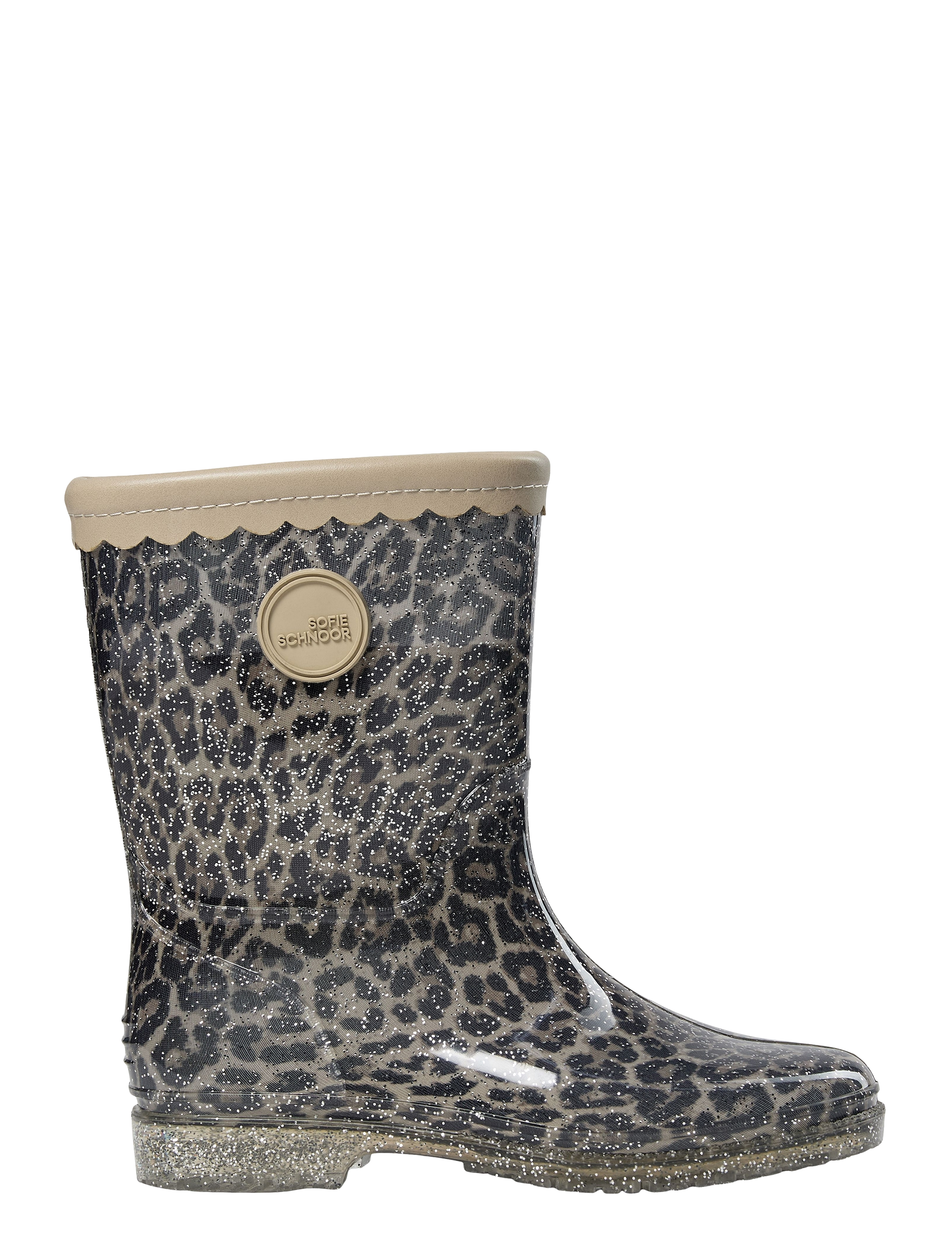 Sofie Schnoor Baby and Kids NILLESK LEO RUBBERBOOT w/o lining - Gummistövlar - LEOPARD / brown