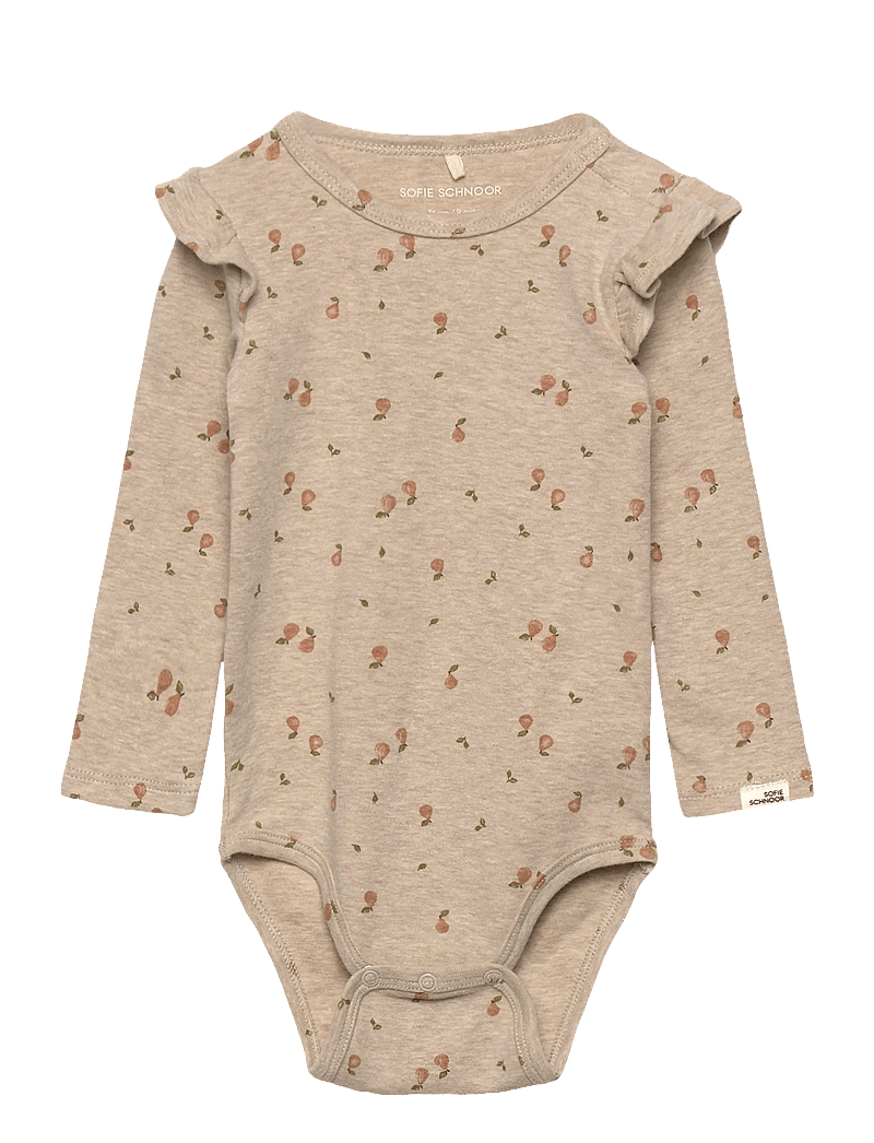 Sofie Schnoor Baby and Kids - DicteSB Bodystocking - langärmelige bodys - beige melange - 0