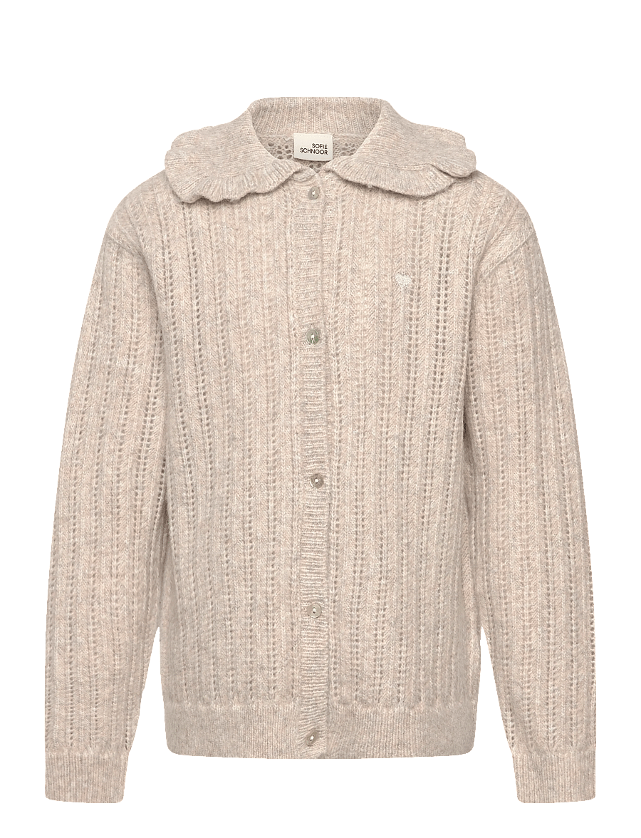 Sofie Schnoor Baby and Kids - HENNYSK CARDIGAN - cardigans - ecru melange - 0