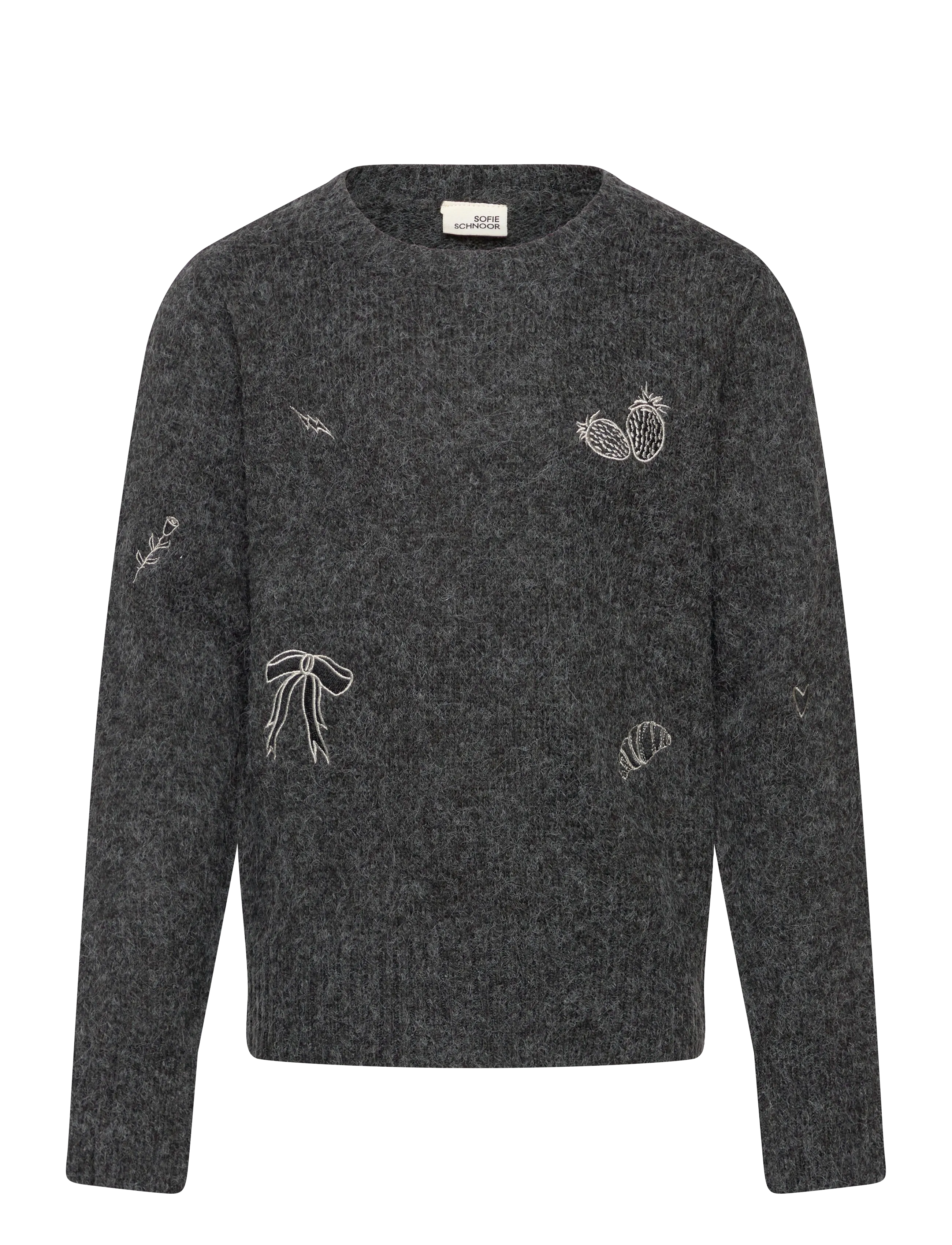 Sofie Schnoor Baby and Kids MINNIKSK KNIT - Overdele - BLACK / grey
