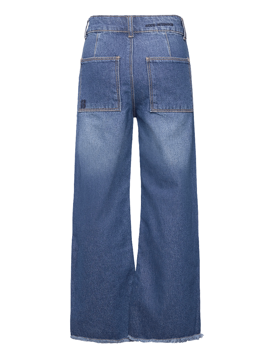 Sofie Schnoor Baby and Kids - FAISASK JEANS - hosen mit weitem bein - denim blue - 1