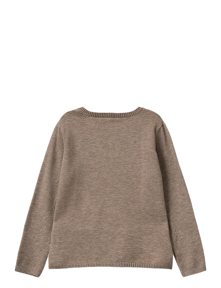 Sofie Schnoor Baby and Kids - URSASK KNIT - peysur - brown melange - 2