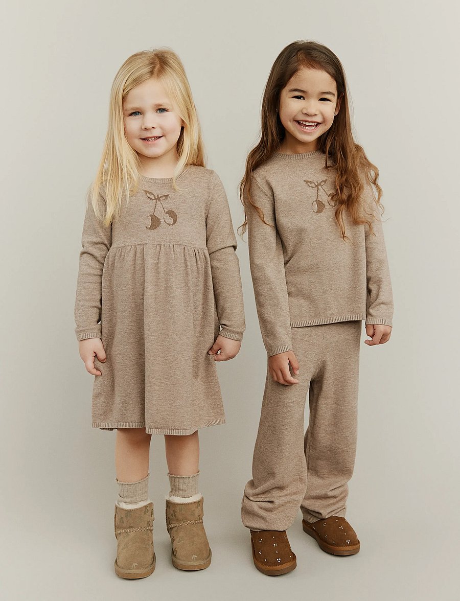 Sofie Schnoor Baby and Kids - URSASK KNIT - peysur - brown melange - 5