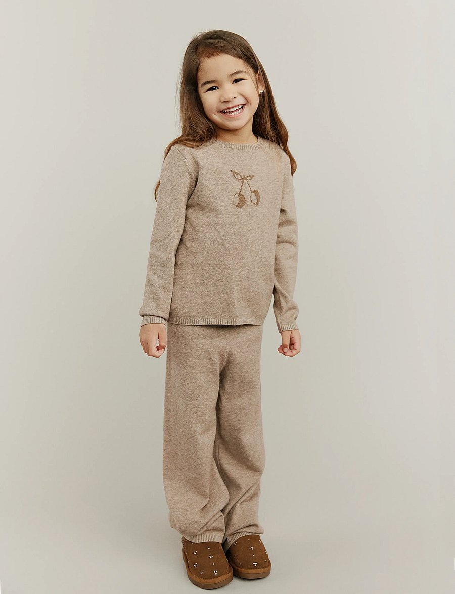 Sofie Schnoor Baby and Kids - LOVASK TROUSERS - bukser - brown melange - 0